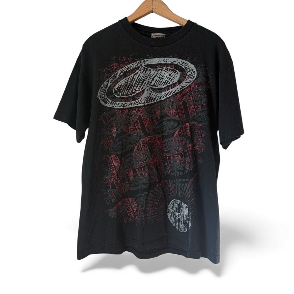 Vintage SRH Skate T-Shirt 2000s – Large – Double Sided Graphic – Black